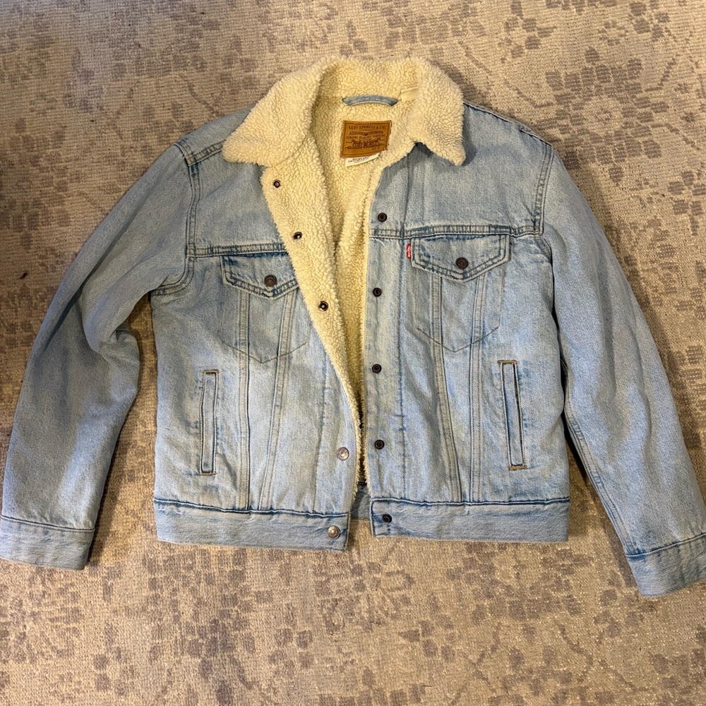Levi's Denim Jacket with Cream Sherpa Lining